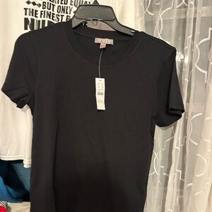J. Crew Jet Black Crew Neck Tee